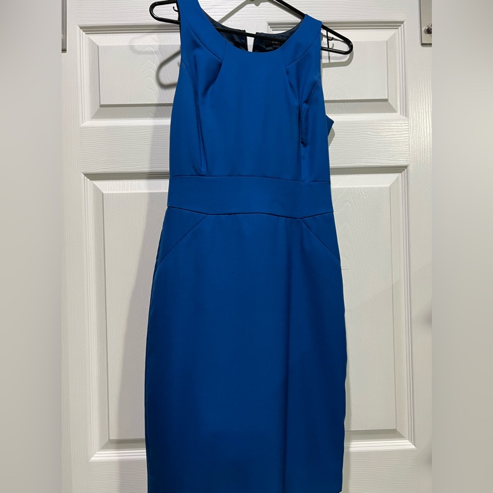 J. Crew Blue Suiting Dress